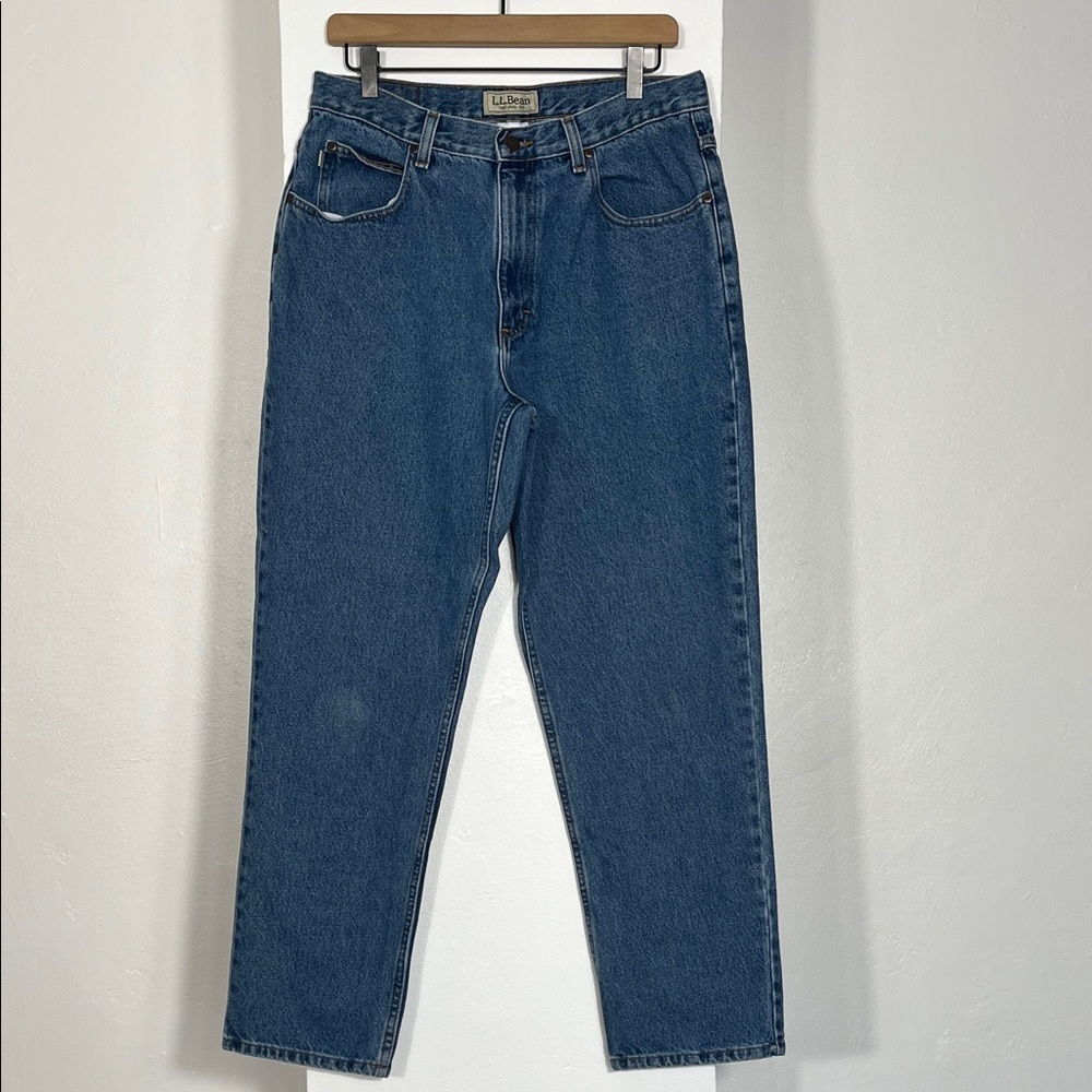 L.L. Bean Men's Straight Blue Jeans